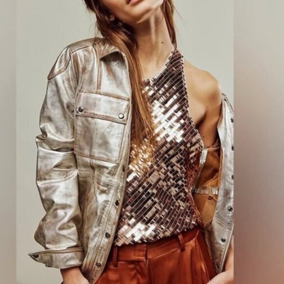 NWOT Free People Disco Fever Top - Picture 3 of 8